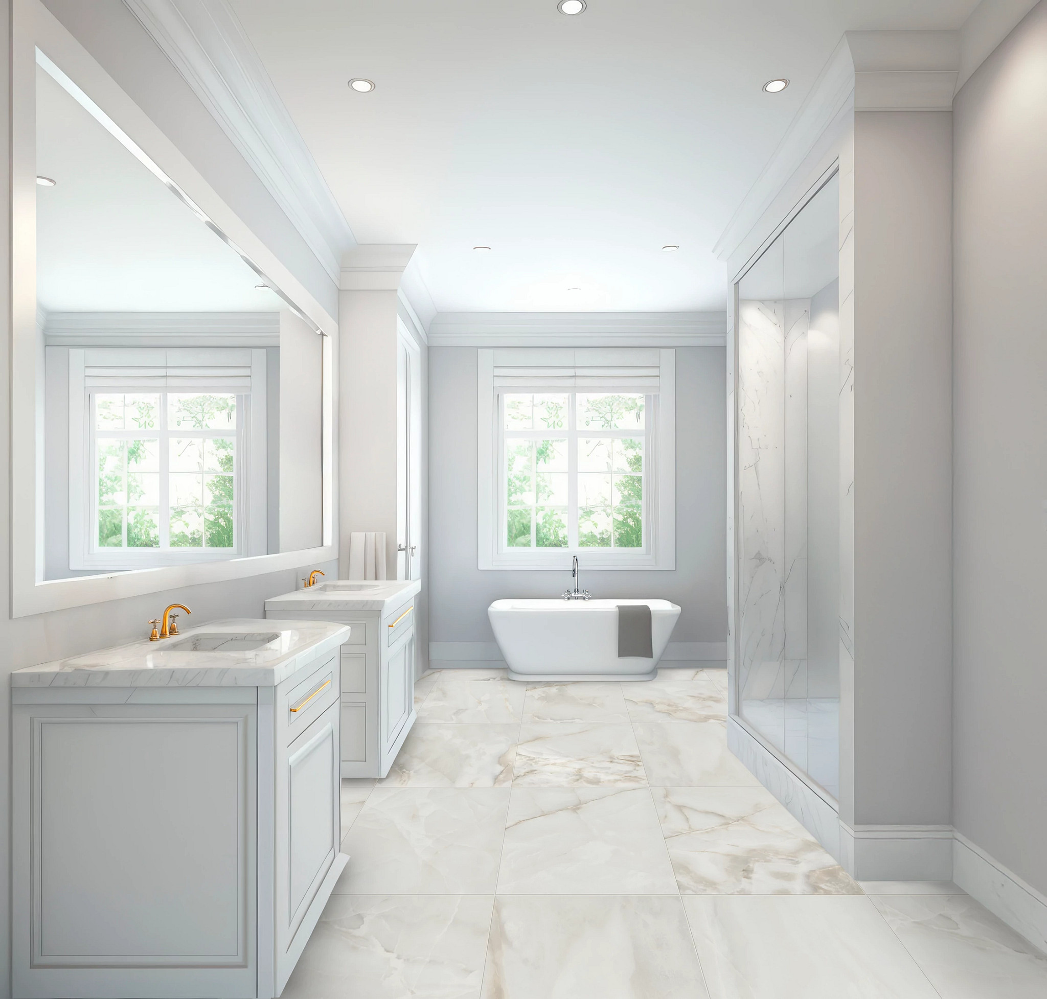 GEMSTONE 24X24 MATTE WHITE ROOM