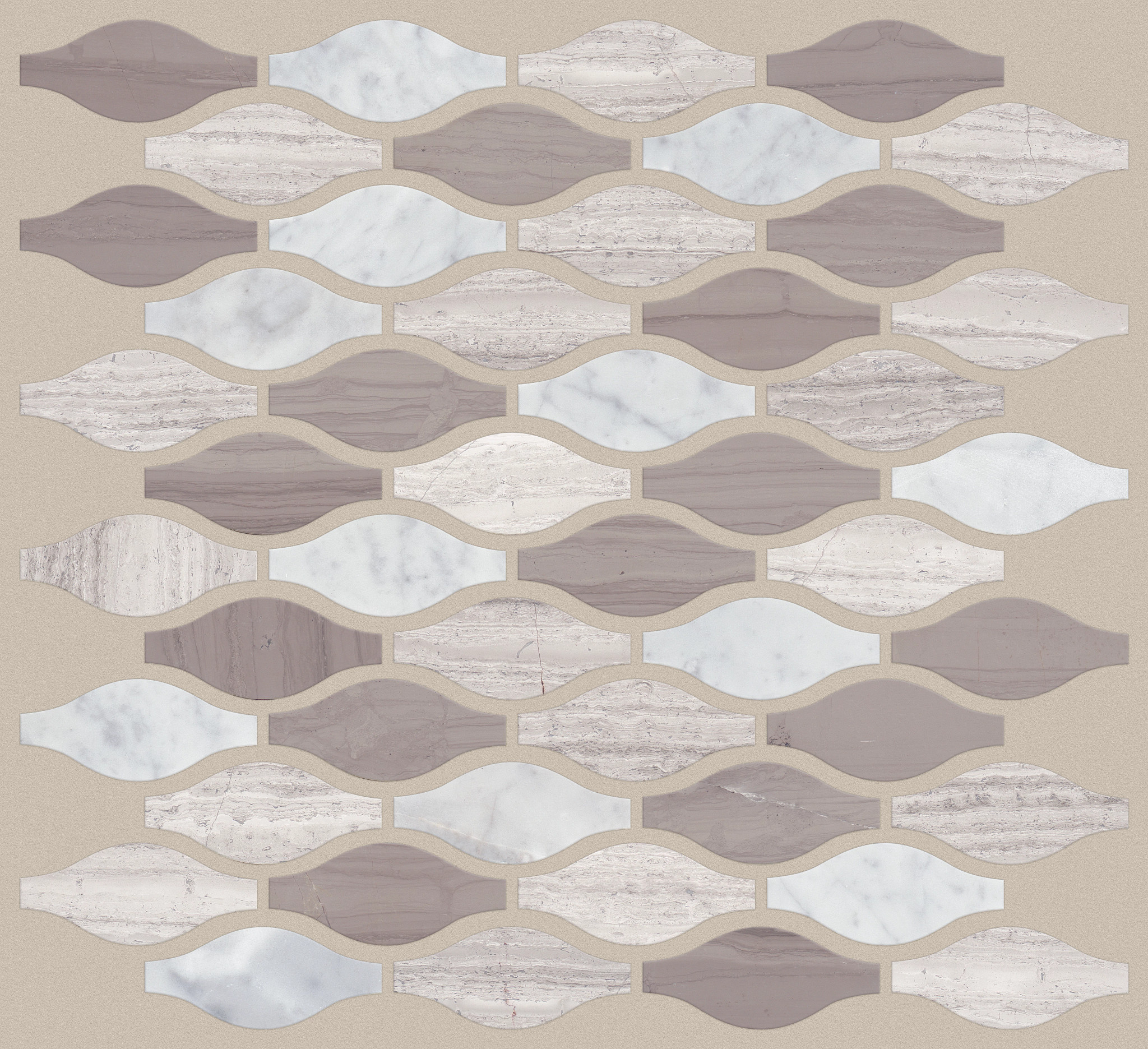 CHATEAU ORNAMENT MOSAIC BIANCO C ROCKW MAIN