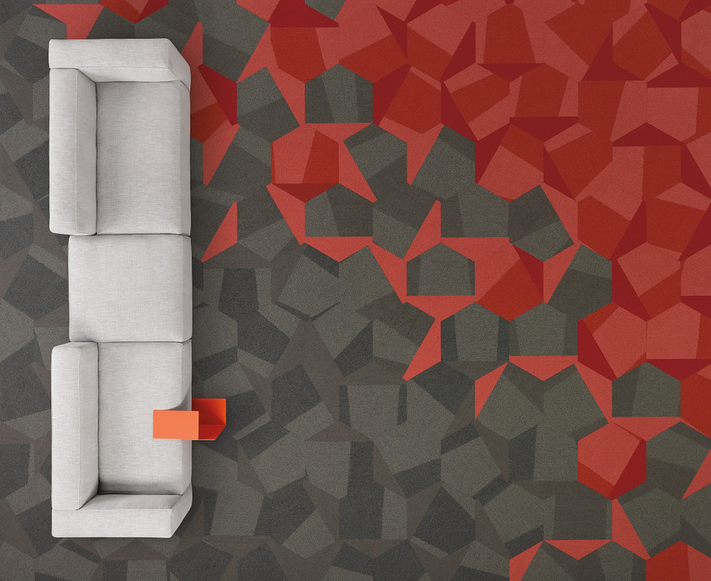 Fond de luxe hexagone rouge | Vecteur Premium