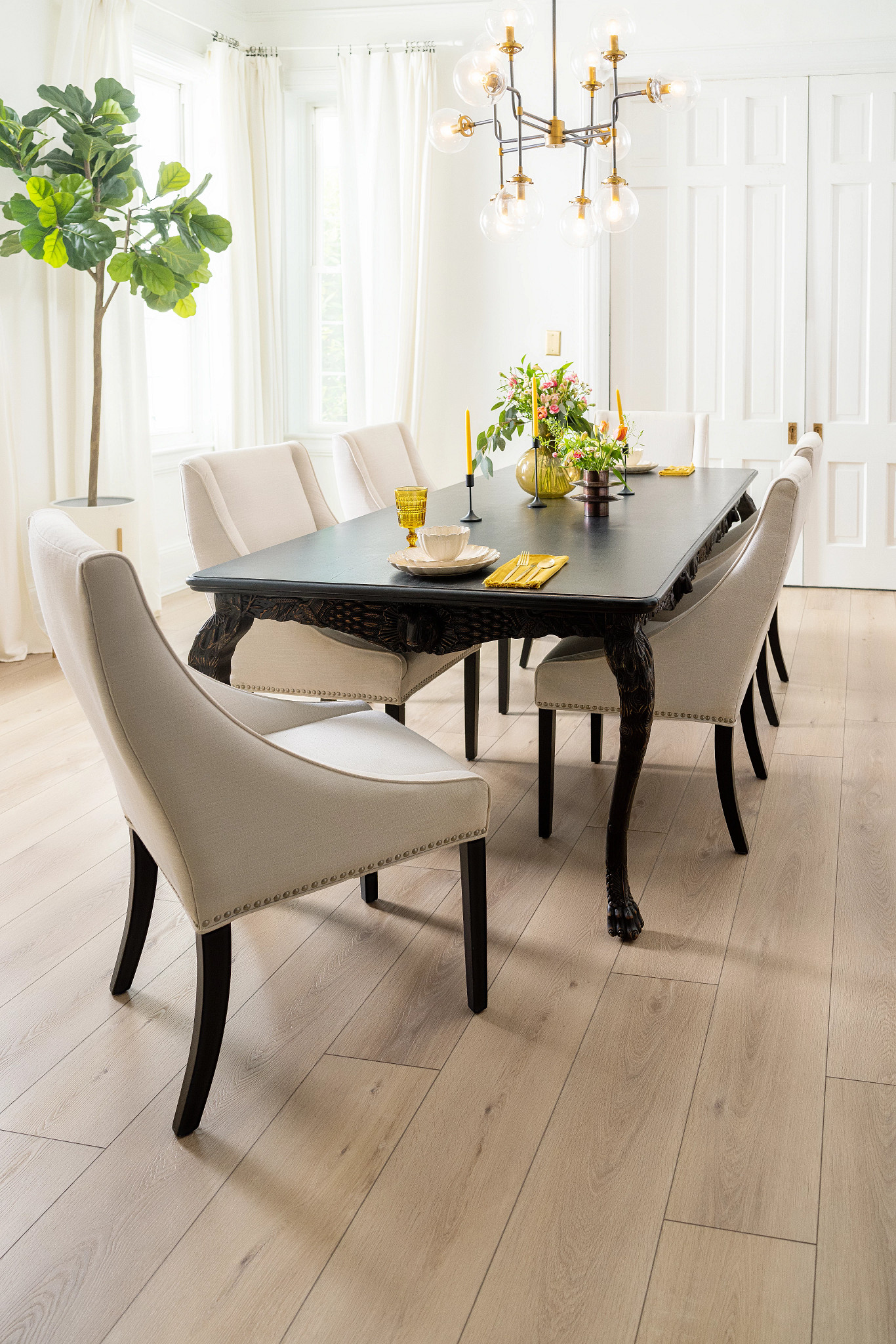 Ravenswood Oak flooring, shown in a room
