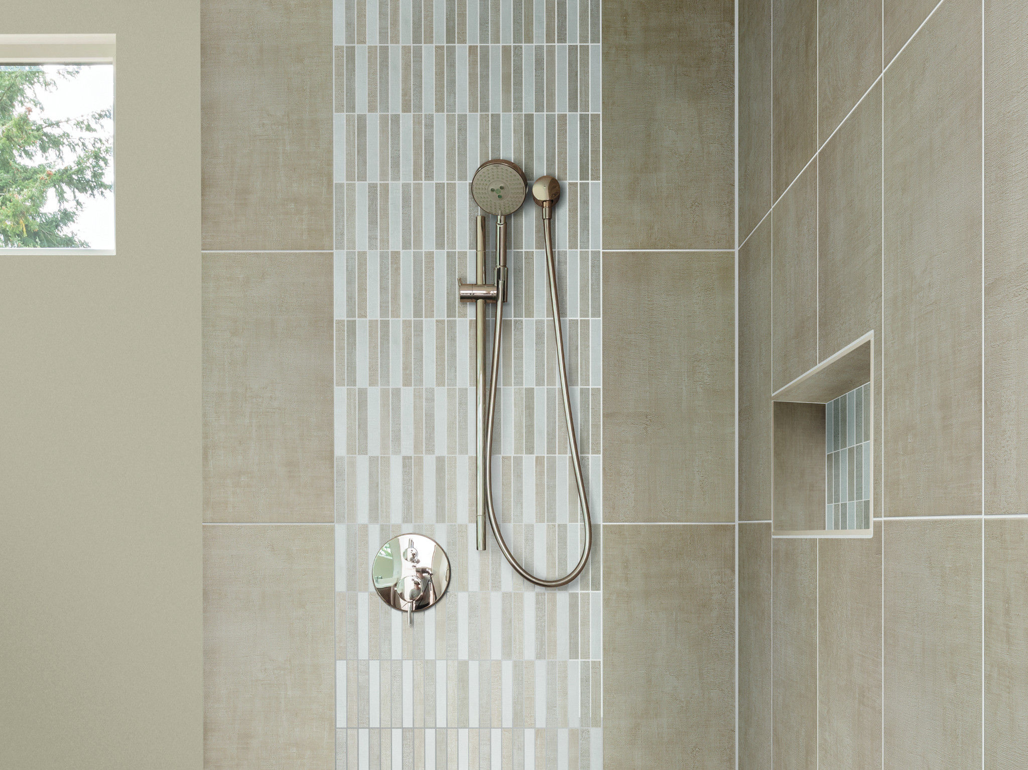 TESSUTO STACKED MOSAIC WARM ROOM