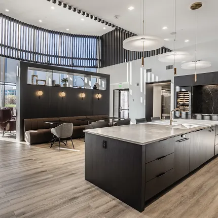 Stylish Rigid Core flooring for contemporary spaces Modern kitchen with Rigid Core flooring