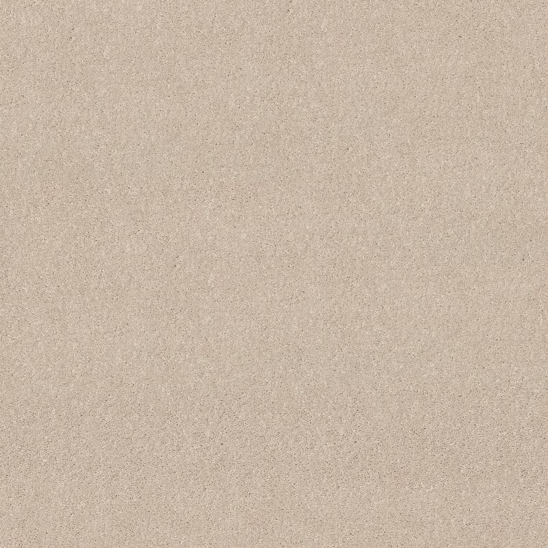 Dashing II 12 Broadloom Carpet in Cashmere color, 12ft wide, made of 100% polyester, soft textured cut pile