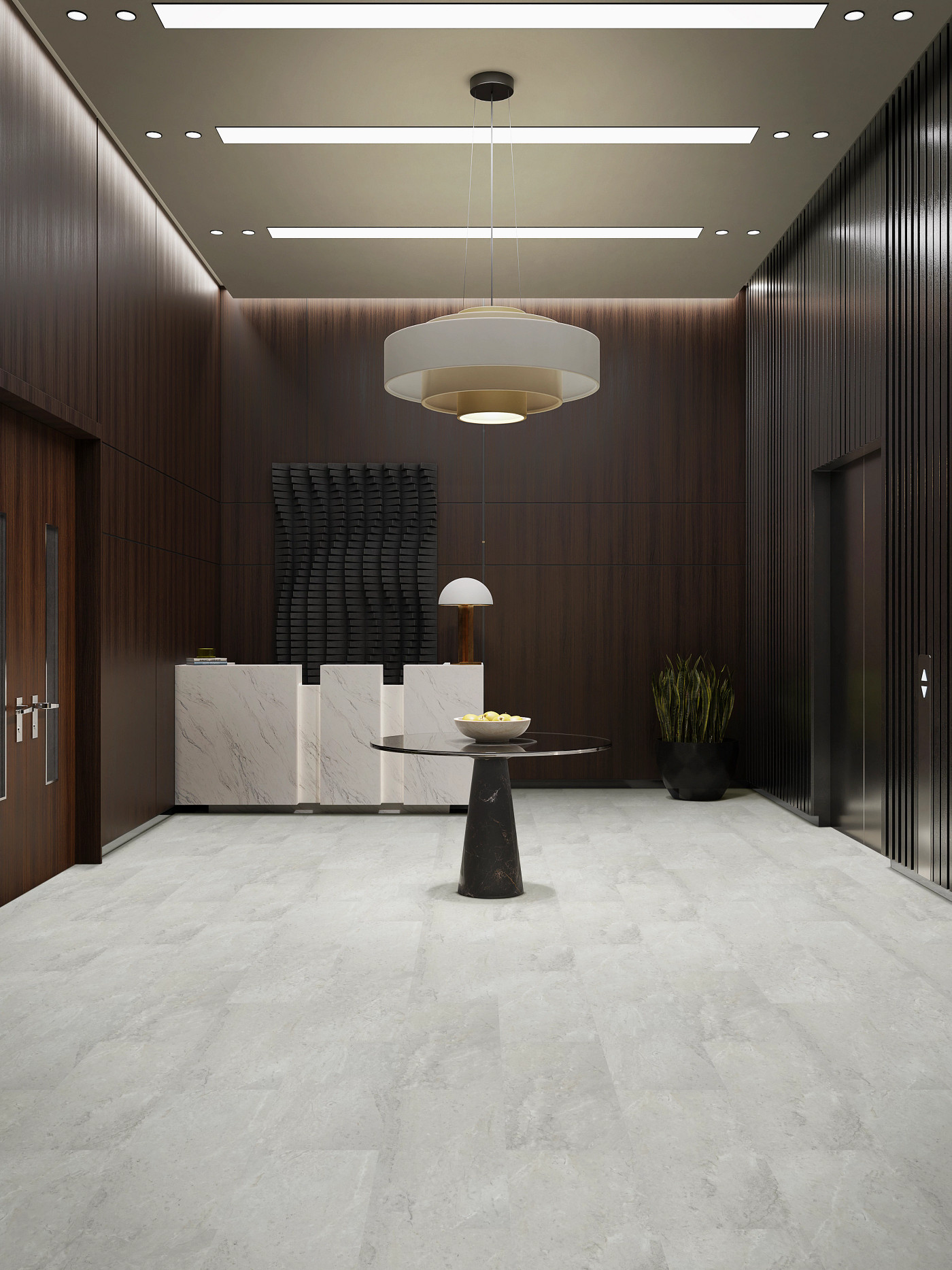 Light Gry Spstn flooring, shown in a room