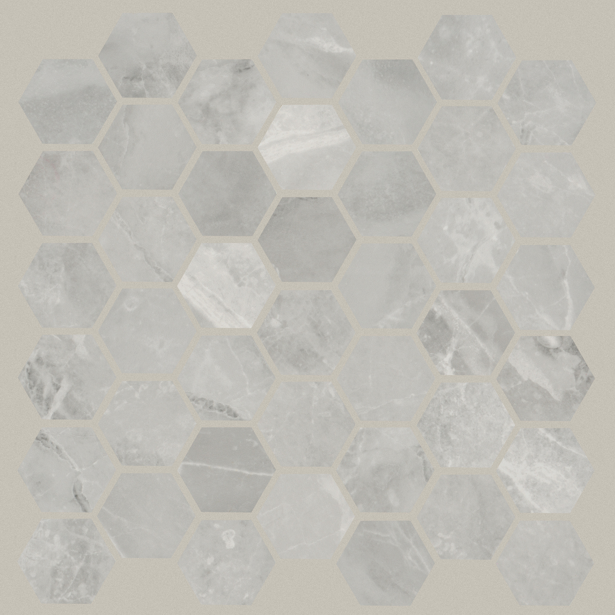 PRIME AURA HEX MOSAIC MATTE PERLA GRIGIA MAIN