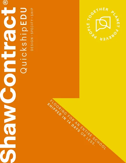 Fast shipping flooring solutions for education facilities Shaw Contract QuickshipEDU flooring program
