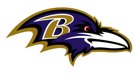 Baltimore Ravens Logo Design Baltimore Ravens logo featuring a stylized raven head with a purple