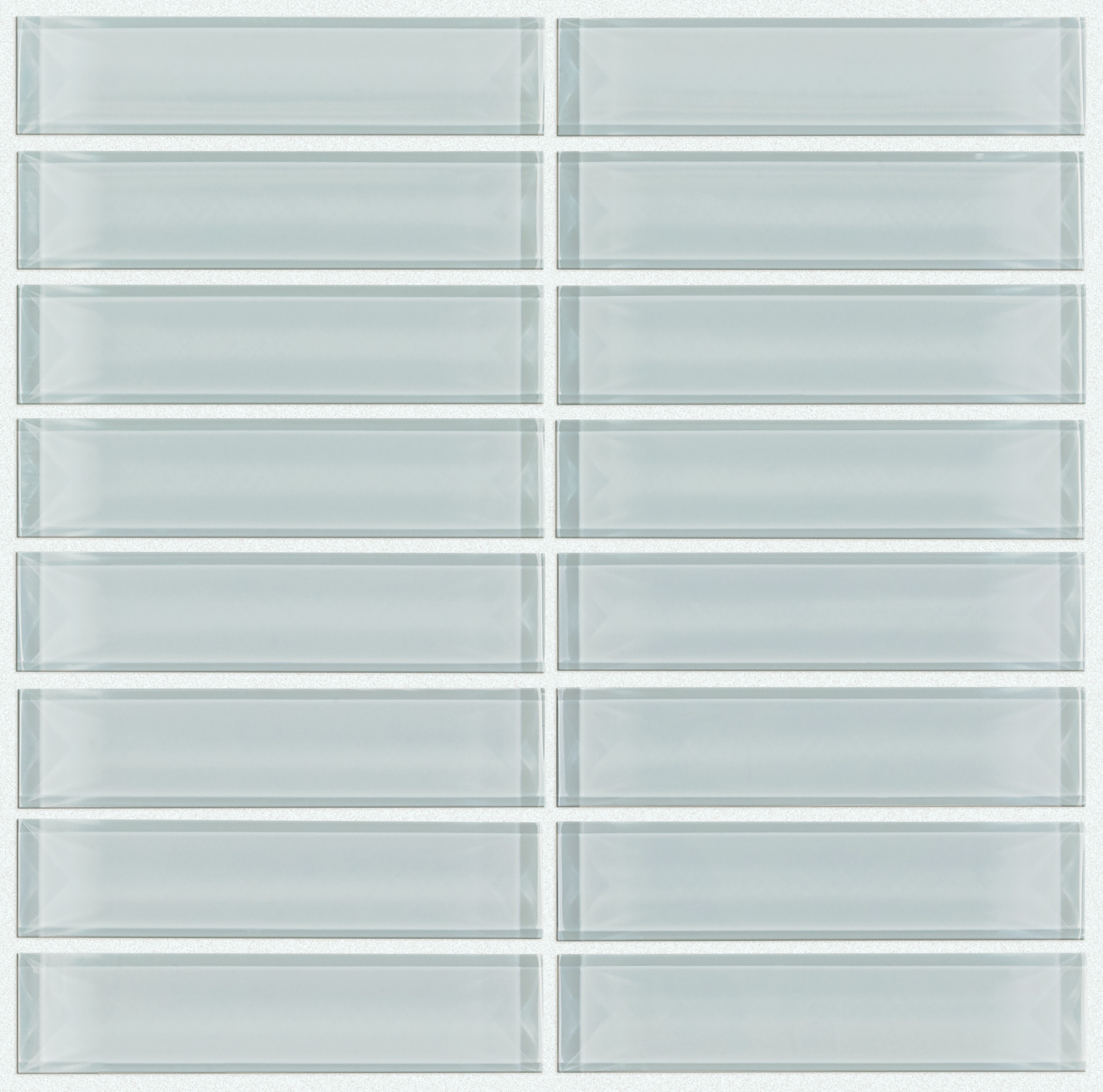 Cardinal Stacked Glass Mosaic - in color Cloud | Shaw Floors