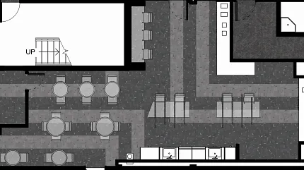 Stylish gray flooring design for modern spaces Floor plan with dark and light gray flooring pattern