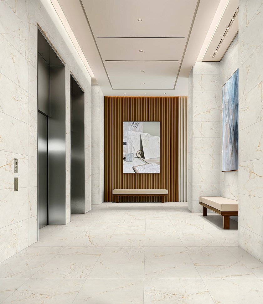 Monumental 24 X 48 Lappato Goldenrod - LVP flooring Monumental 24 X 48 Lappato Goldenrod Feature 2