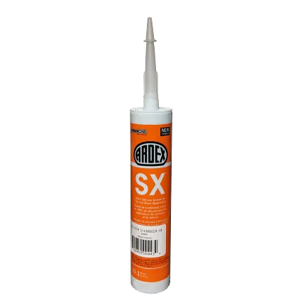 ARDEX SX 100% silicone sealant for tile and stone applications ARDEX SX silicone sealant tube