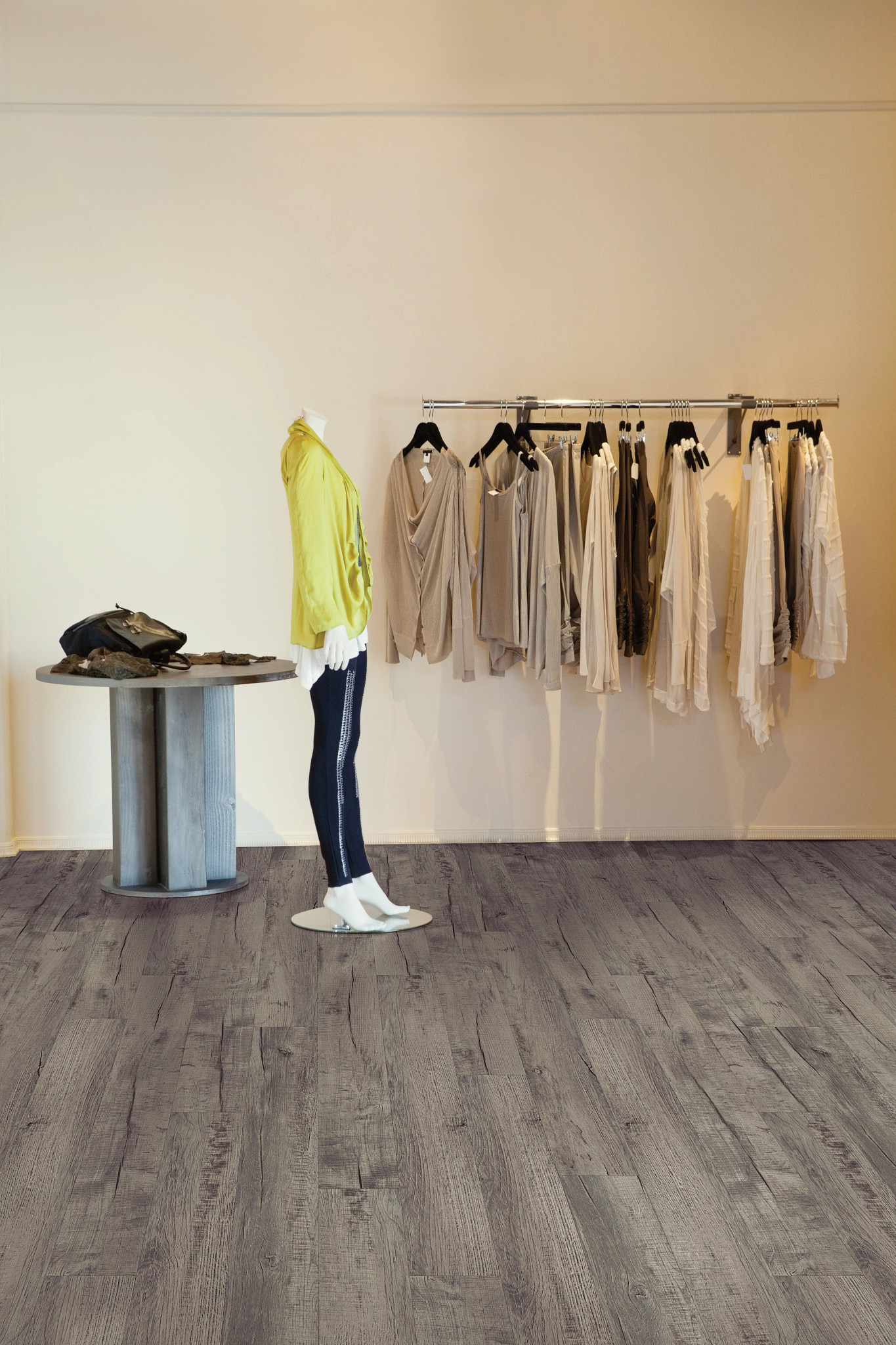 Galveston Oak flooring, shown in a room