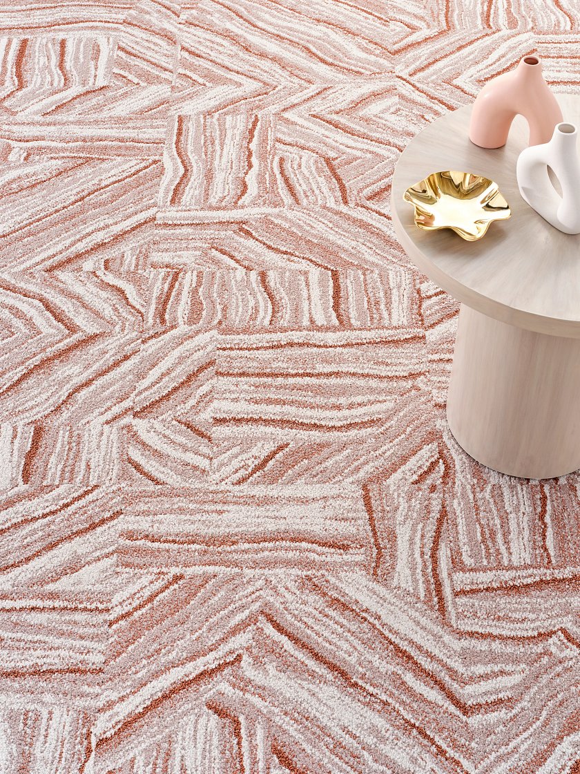 Delphi Tile Aurora Rose - LVP flooring Delphi Tile Aurora Rose Feature 1