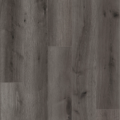 A charcoal gray vinyl tile floor