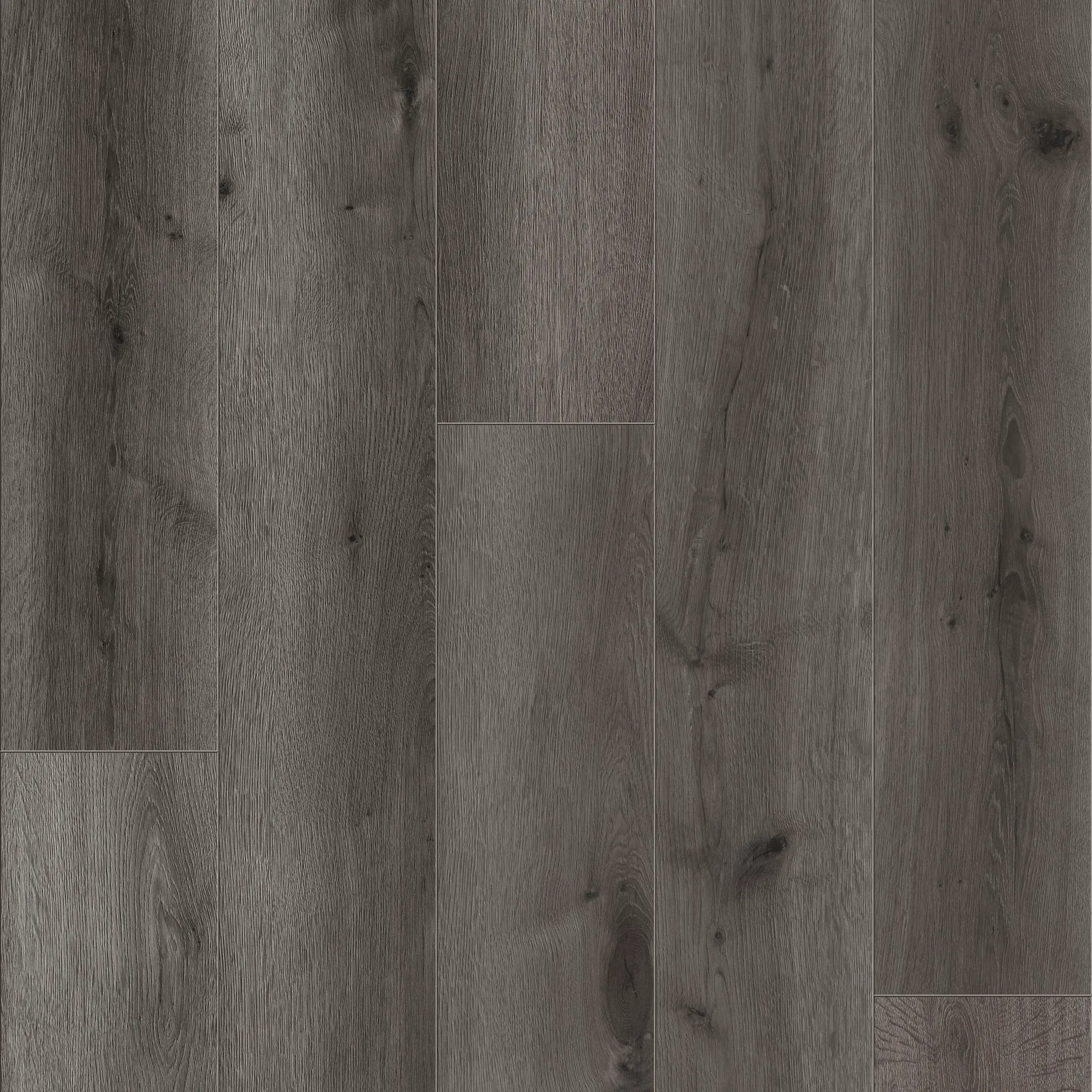 Dark gray wood look vinyl flooring with Pro CoreÂ® construction, dimensions 59.84x7.2 inch