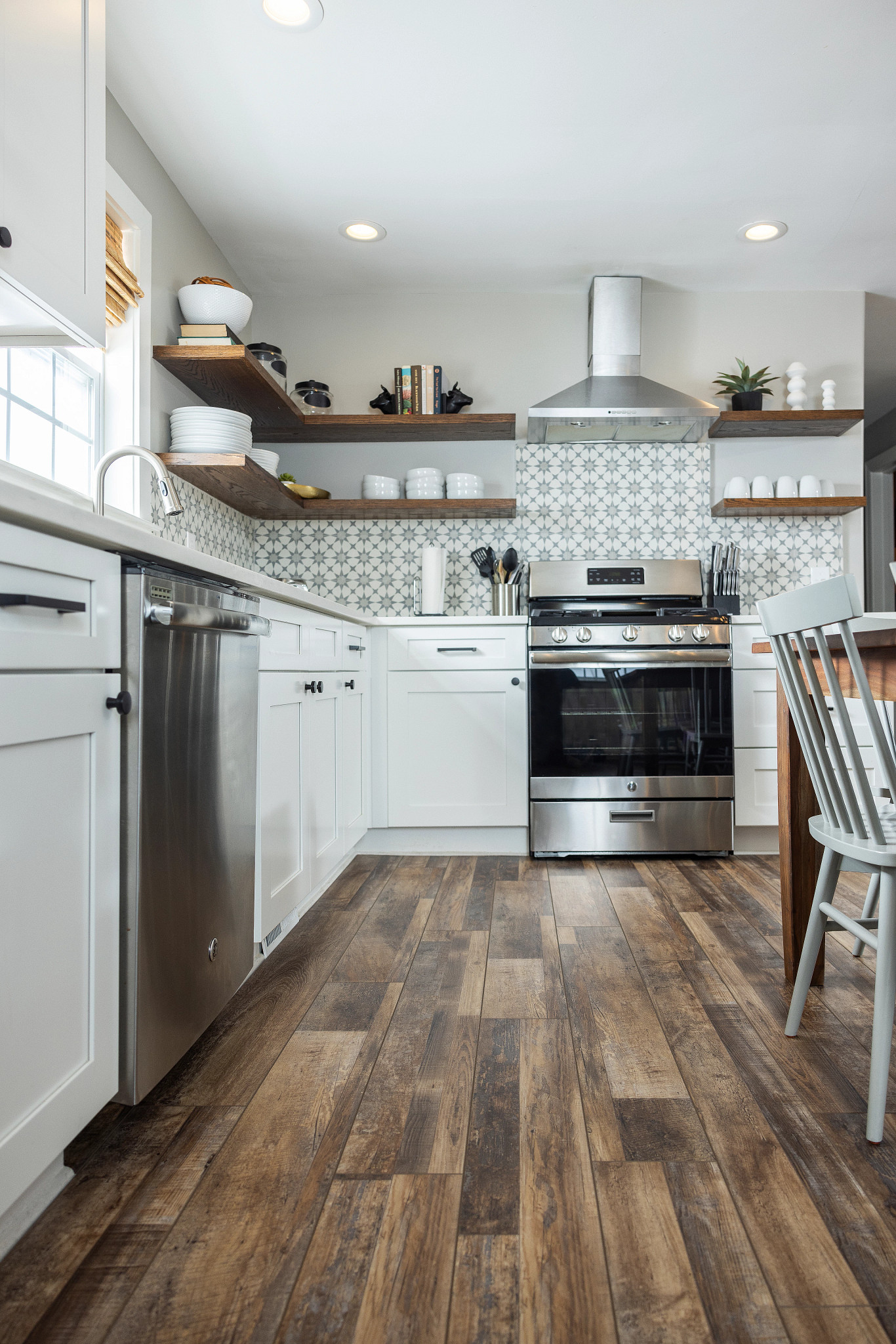 Marianas Oak flooring, shown in a room