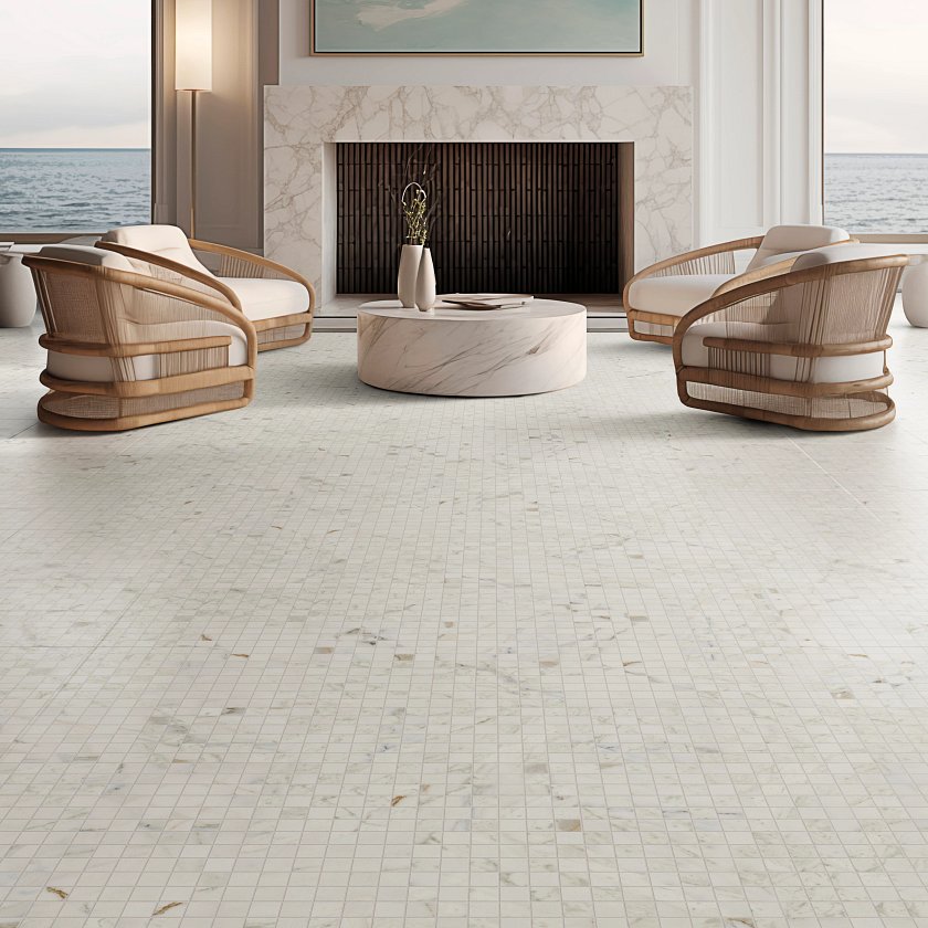 Exclusive 2 X 2 Honed Mosaic Luxury - LVP flooring Exclusive 2 X 2 Honed Mosaic Luxury Feature 2