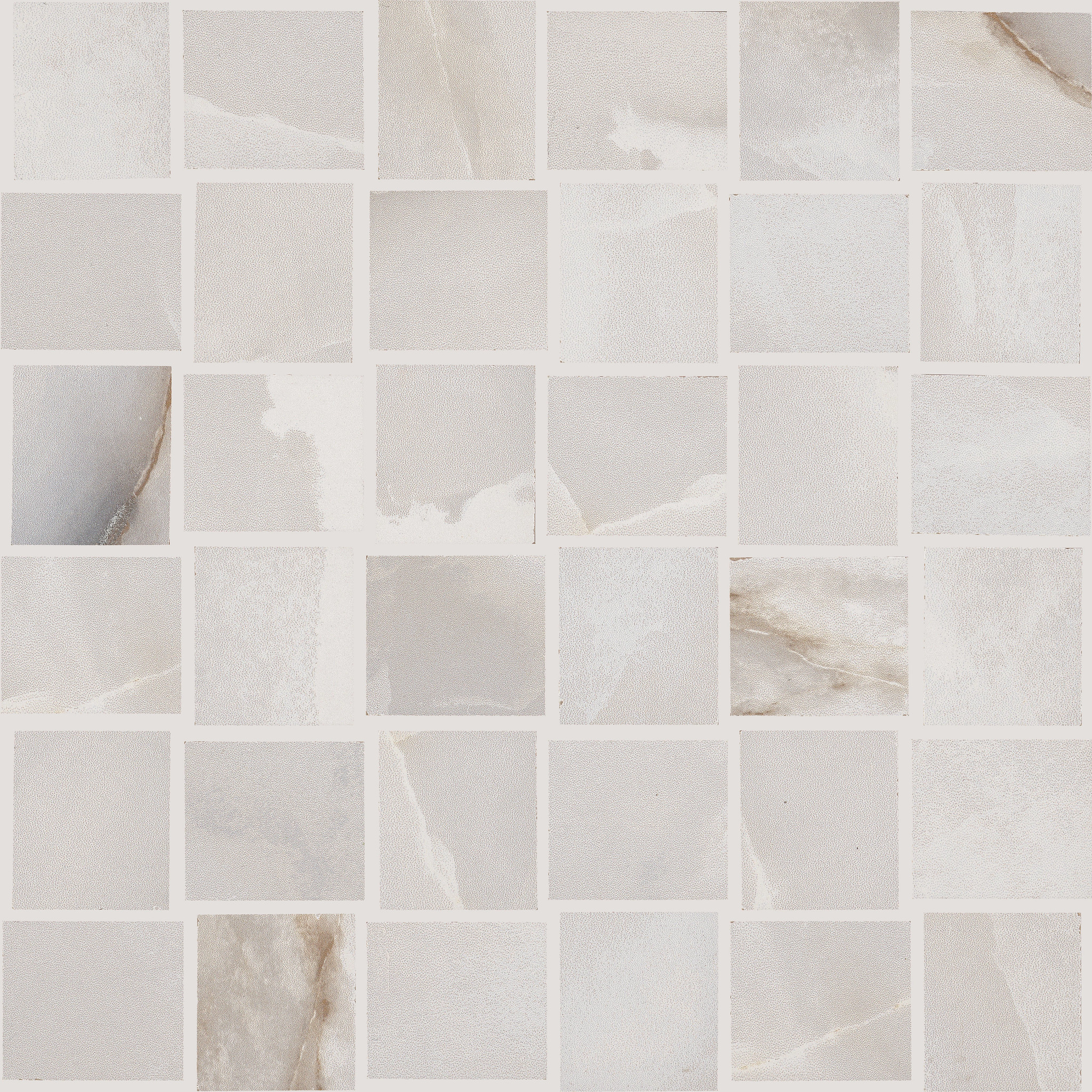 GEMSTONE BASKETWEAVE MOSAIC MATTE WHITE MAIN