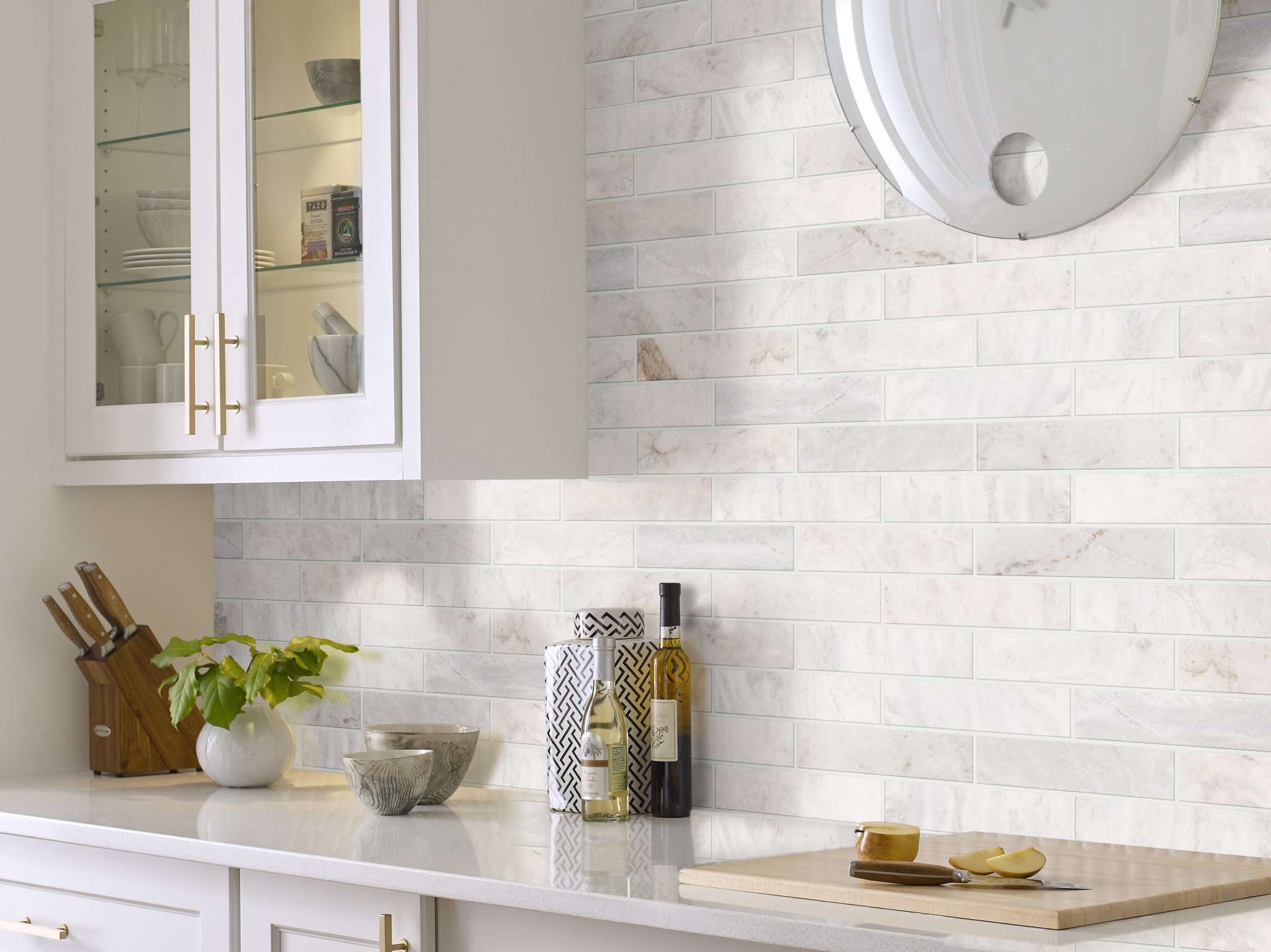 CHATEAU 2X8 BRICK CASHMERE WHITE ROOM