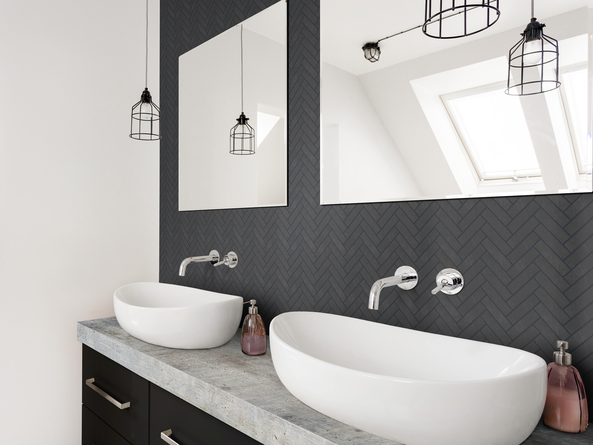 CALLISTO HERRINGBONE MOSAIC EMBER ROOM