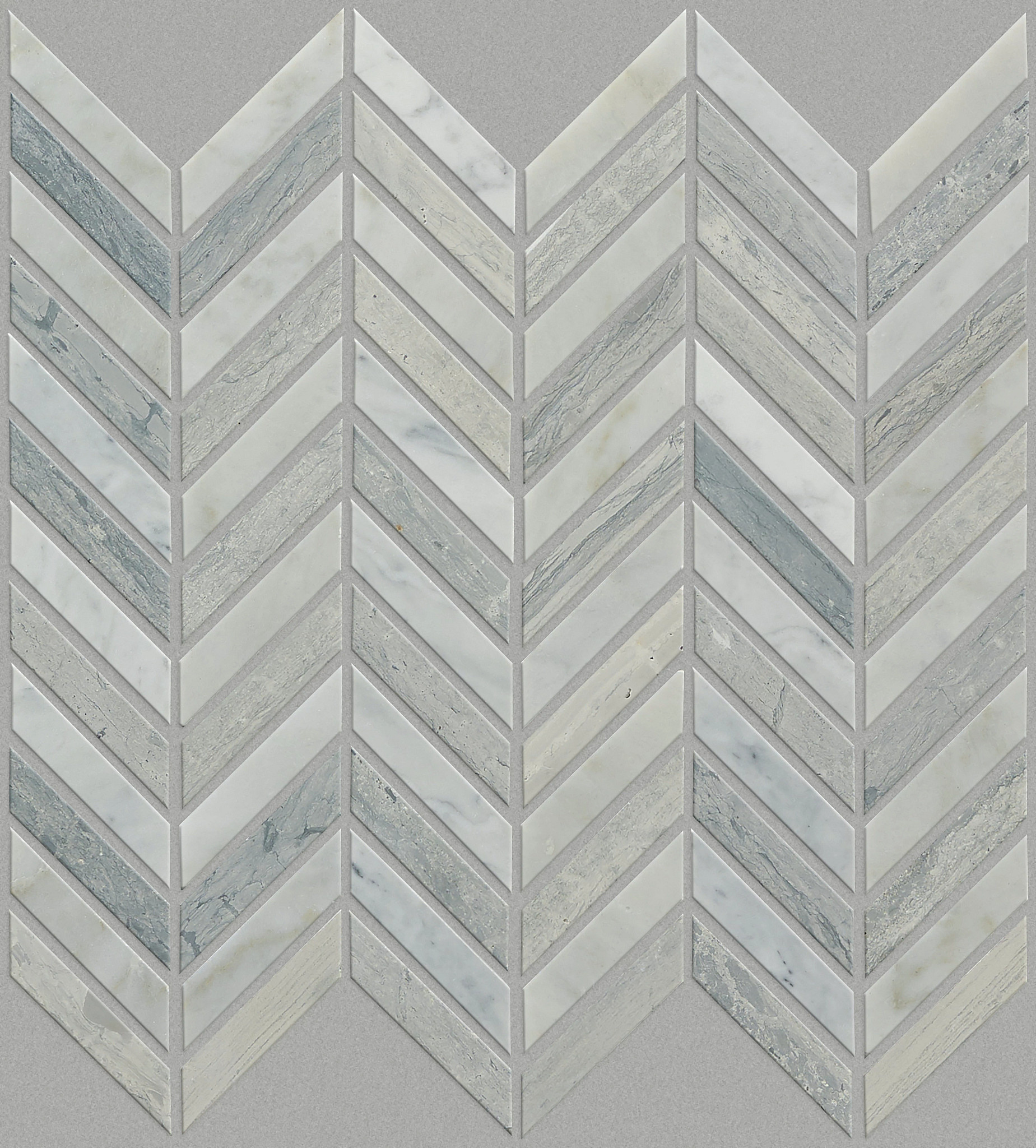 PEARL CHEVRON MOSAIC BIANCOCARRARA/B MAIN