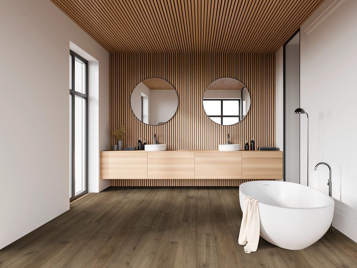 Stonehaven Maple flooring, shown in a room