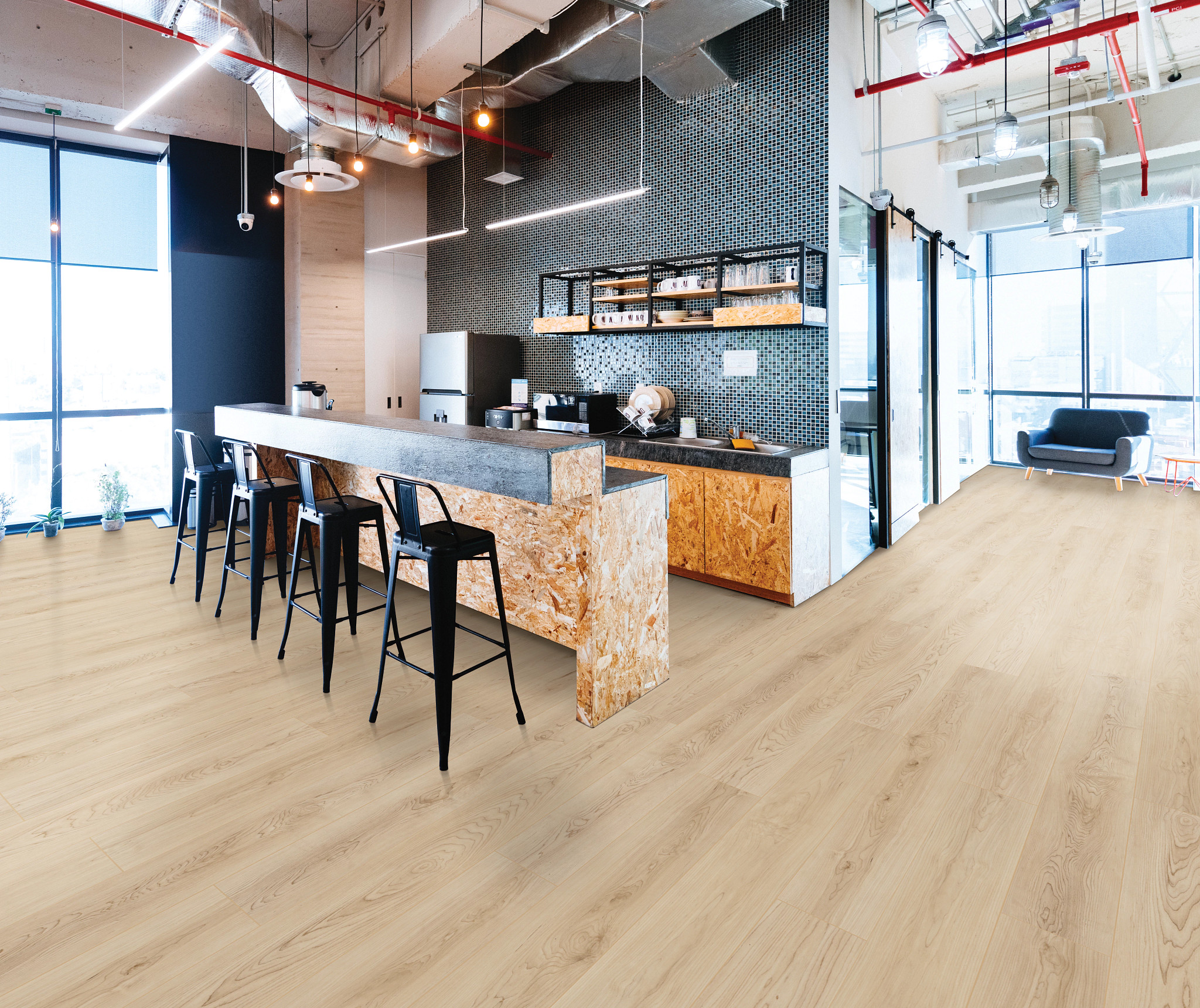 Shoreline Maple Vinyl Plank Flooring COREtec Pro