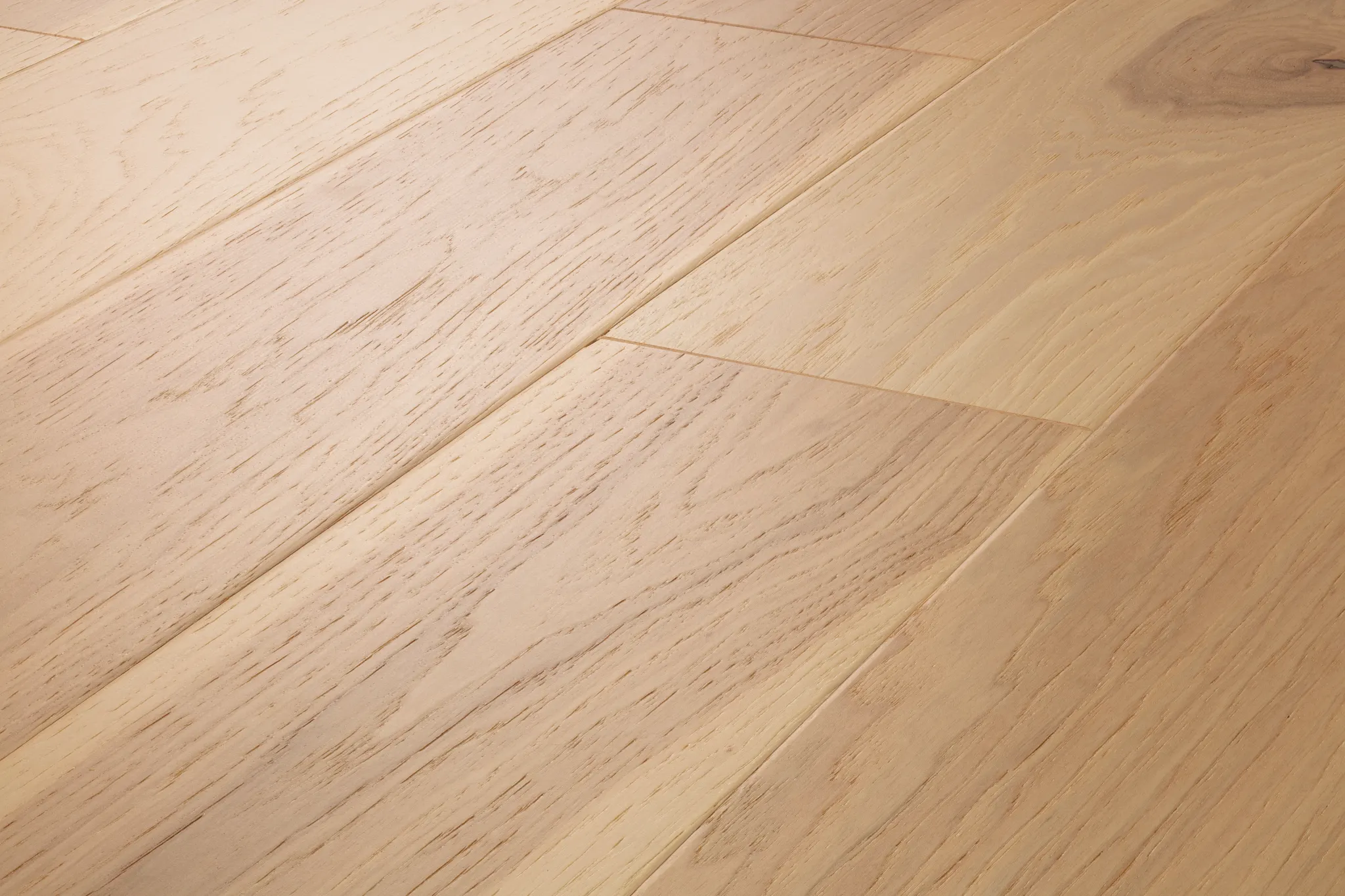 Light oak hardwood flooring with natural grain pattern