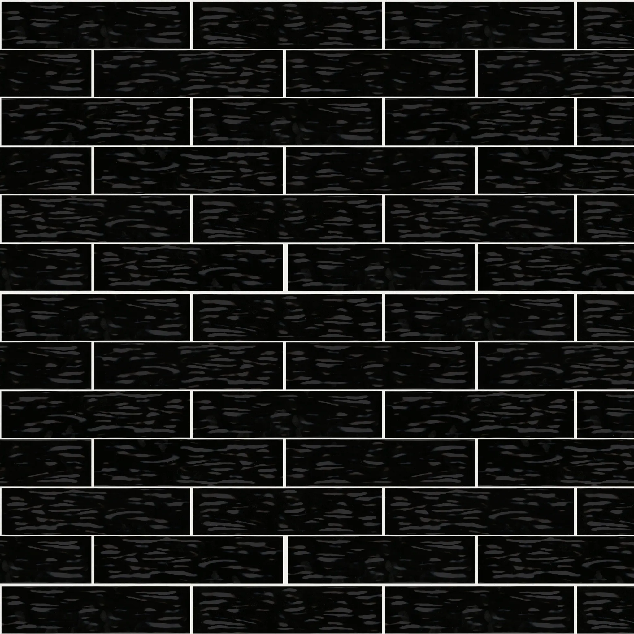 Black ceramic tile floor with a glossy finish showcasing a sleek and design suitable