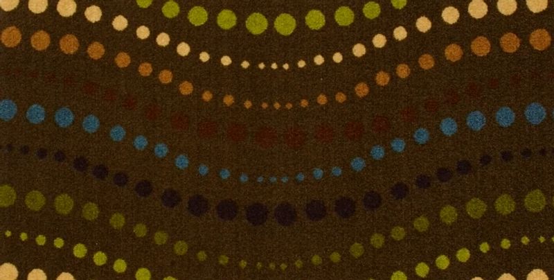 Hot Spot 54502 broadloom carpet in vibrant colors, 100% nylon, 12ft width, cut pile print construction