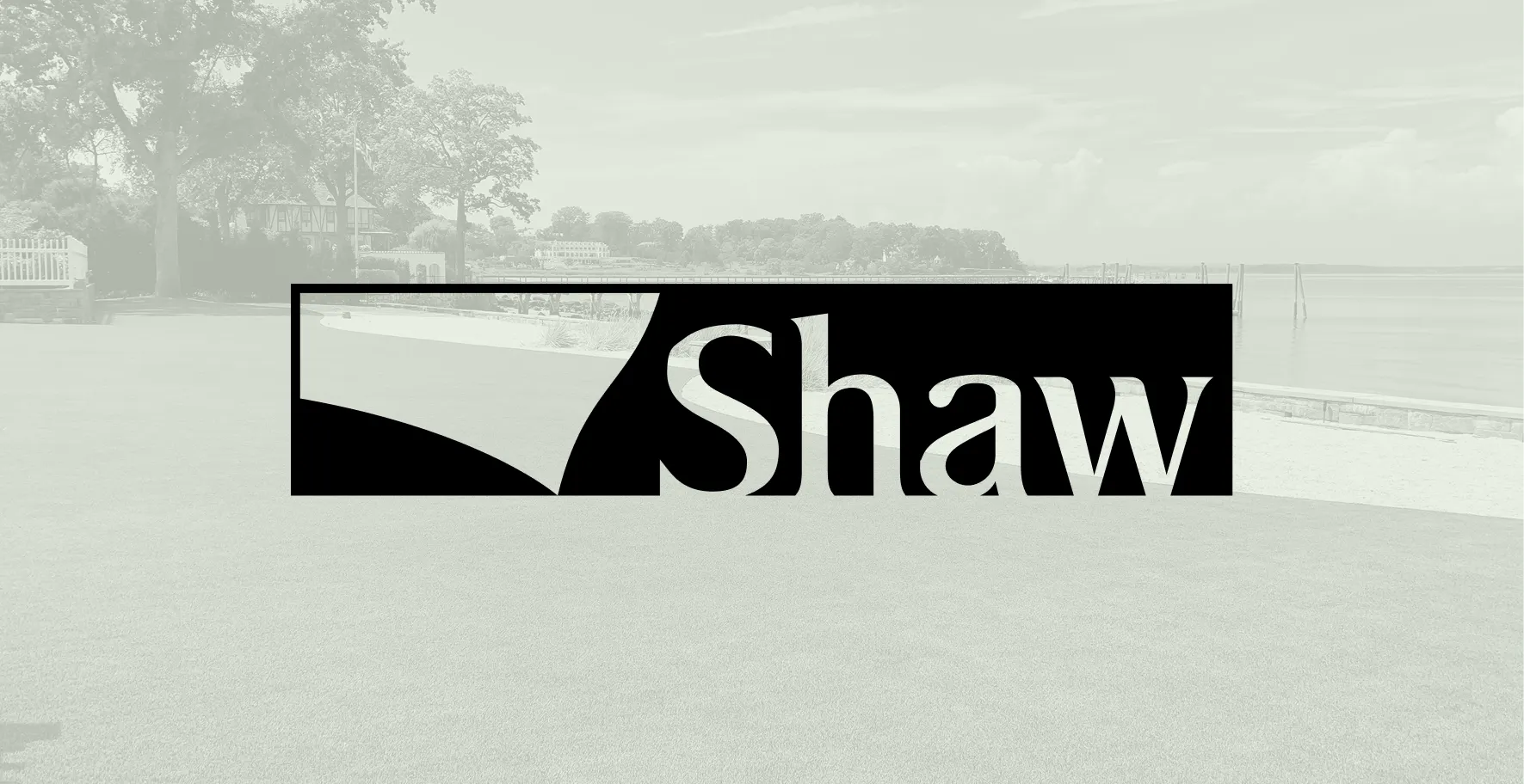 Shaw flooring logo with outdoor background