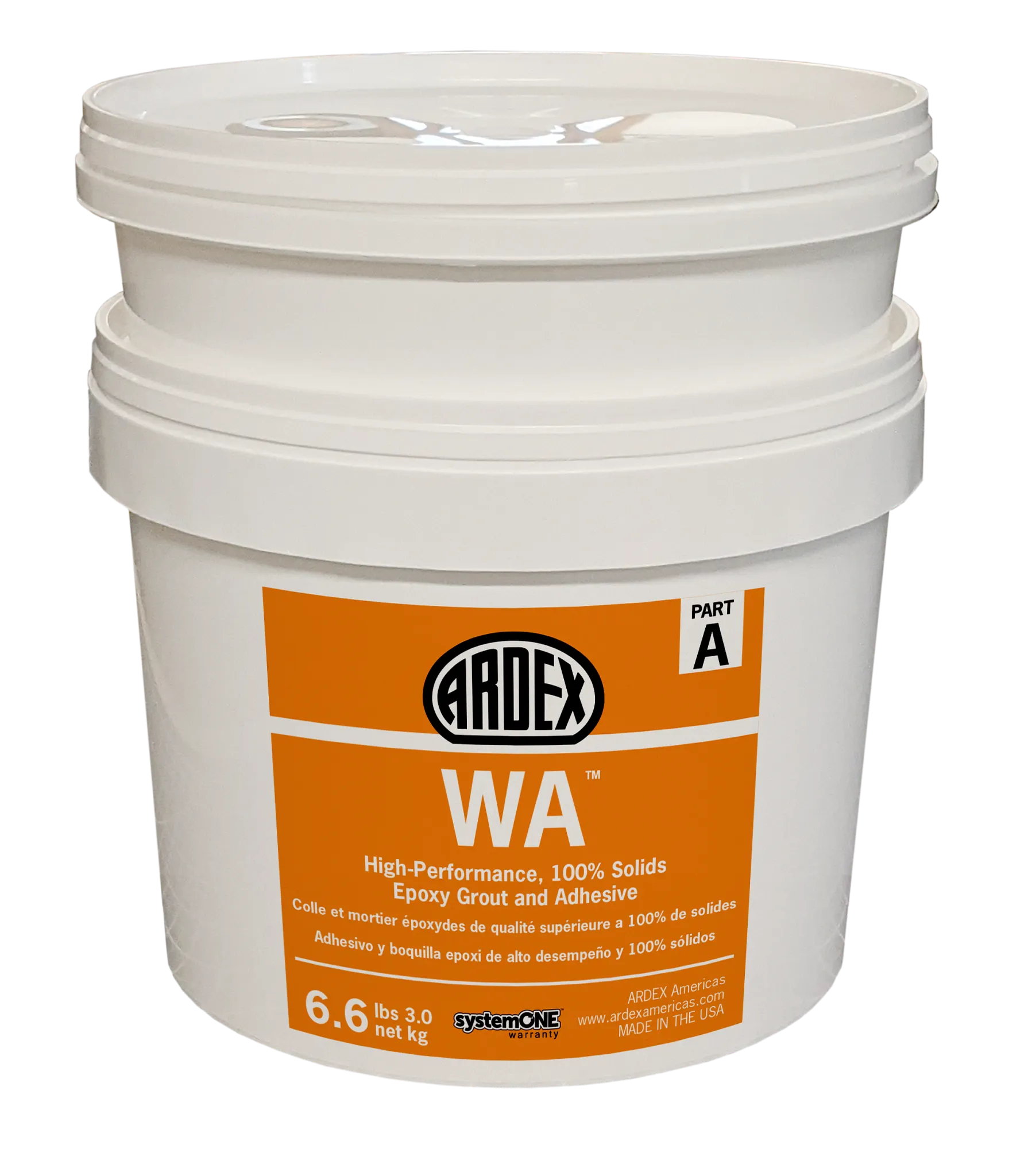 Ardex WA high-performance epoxy grout and adhesive container