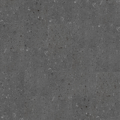 A dark gray vinyl tile floor with a speckled stone look