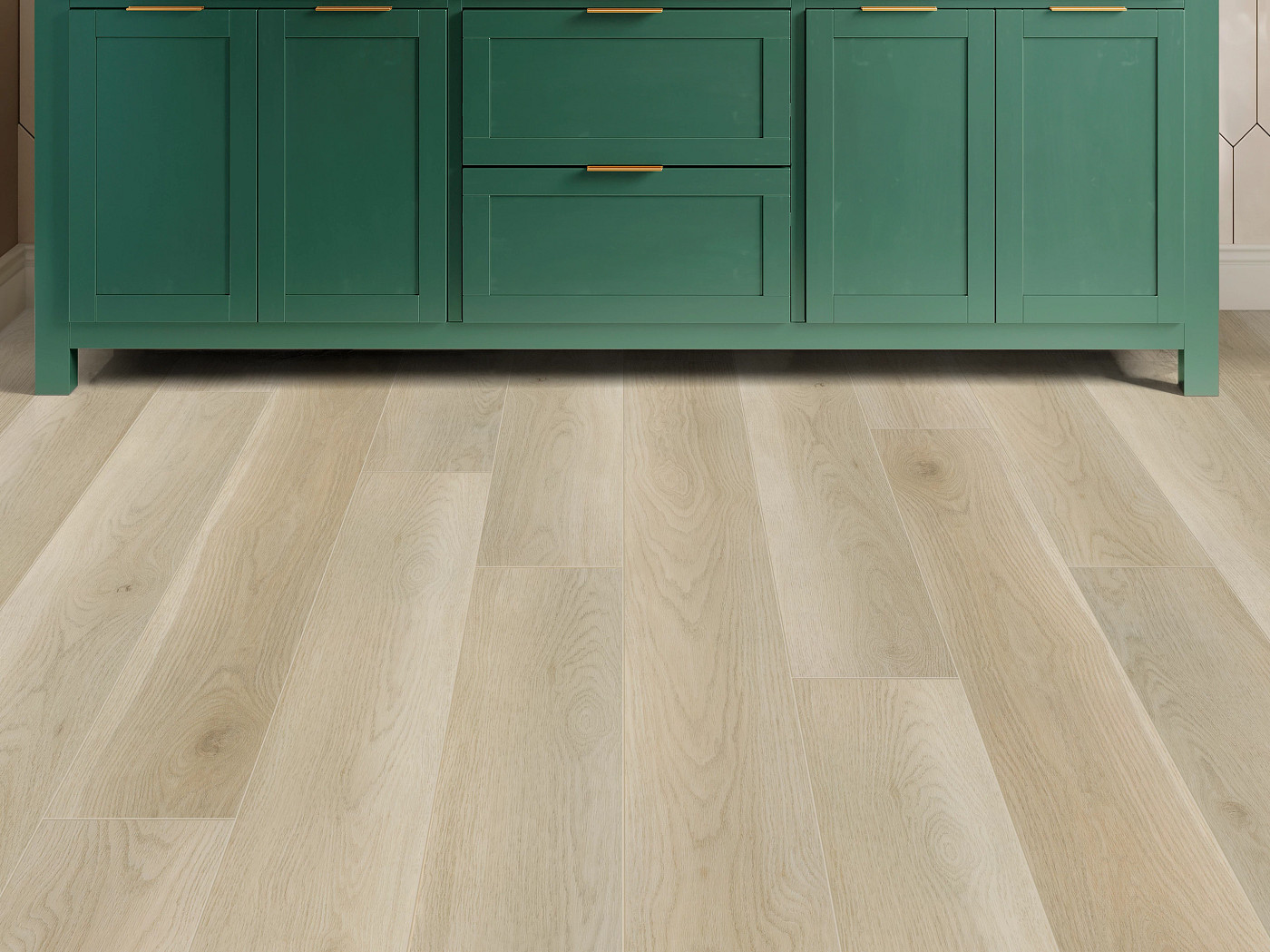 Soft Linen flooring, shown in a room
